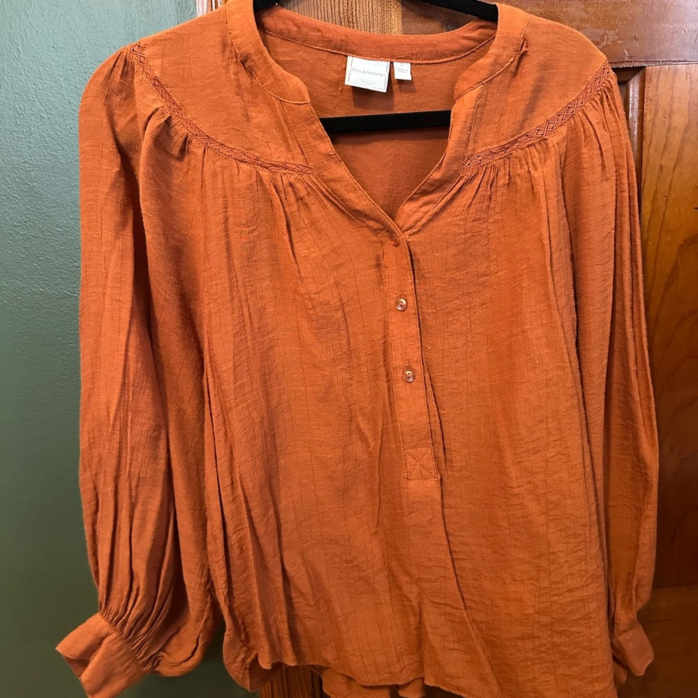 Women's Orange Blouse